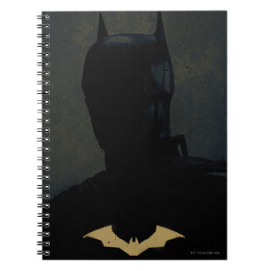 Caderno Espiral O Batman Com O Símbolo De Bat Do Ouro