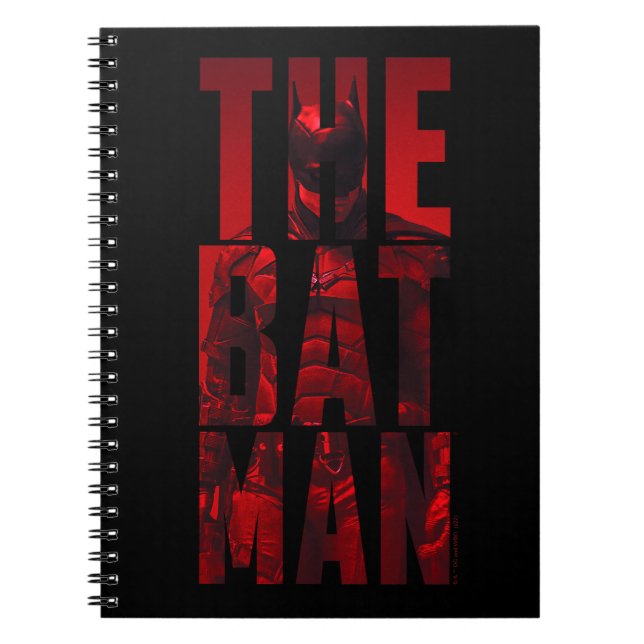Caderno Espiral O Batman Typografia Cutout (Frente)