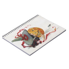 Caderno Espiral O Beijo da Bruxa: um Jack o Lantern no Halloween