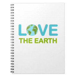 Caderno Espiral O Bloco de Anotações do Dia da Terra