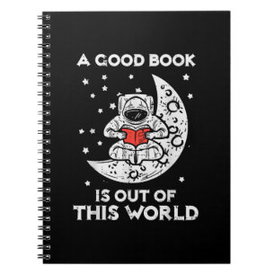 Caderno Espiral O Bom Livro Está Fora Deste Verme De Lua