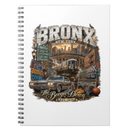 Caderno Espiral O Bronx Nova York Boogie Down Colagem Urbana