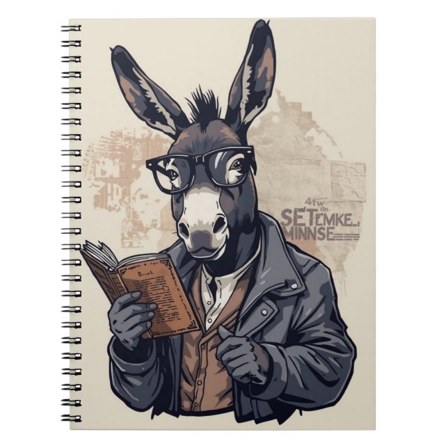 Caderno Espiral O Burro Sábio (Frente)