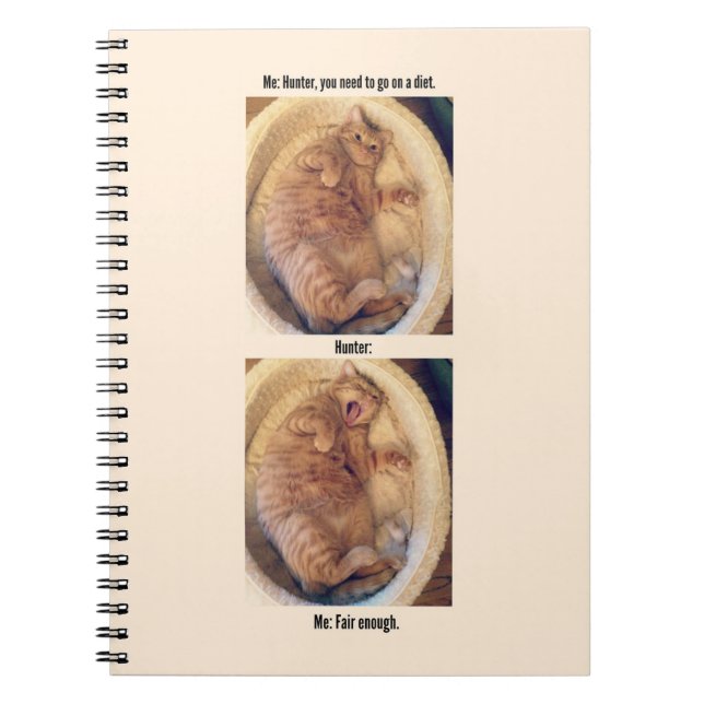 Caderno Espiral O caçador não precisa seu shaming (Frente)