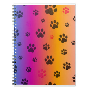 CADERNO ESPIRAL O CACHORRO COLORIDO IMPRIMA O NOTEBOOK ESPIRAL.