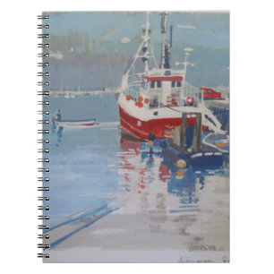 Caderno Espiral O cais Salcombe do pescador