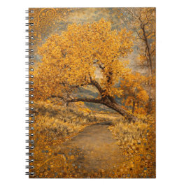 Caderno Espiral O Caminho Dourado Inspirado em Klimt