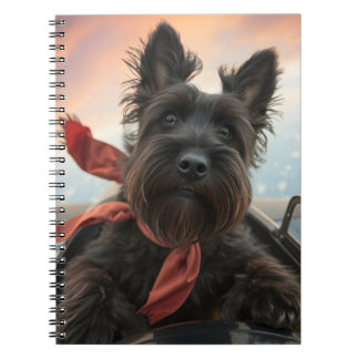 Caderno Espiral O Cão Terrier Escocês Voador