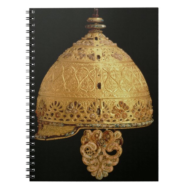 Caderno Espiral O capacete celta encontrou em Agris, Charante, 4o (Frente)