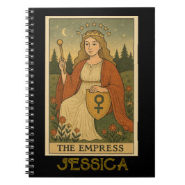Caderno Espiral O Cartão Tarot da Imperatriz Unisex