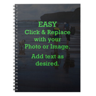 Caderno Espiral O clique fácil & substitui a imagem para criar