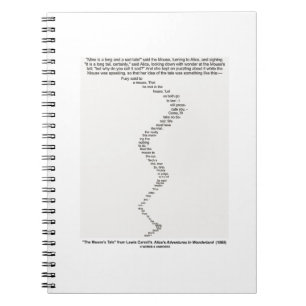 Caderno Espiral O conto do rato pelo país das maravilhas de Lewis