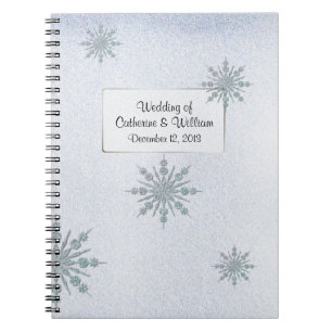 Caderno Espiral O convidado de cristal do casamento no inverno dos