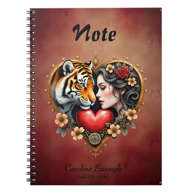 Caderno Espiral O coração da natureza oculta. (Frente)