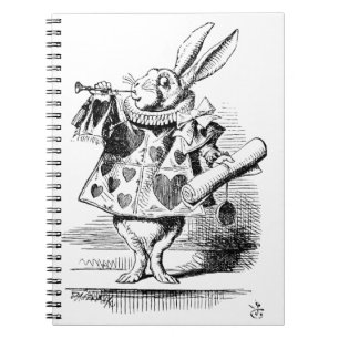 Caderno Espiral O Coração - Rabbit, AdveWonderland de Alice 1865