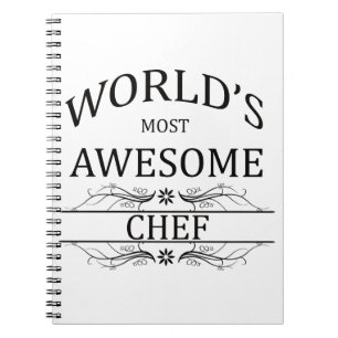 Caderno Espiral O cozinheiro chefe o mais impressionante do mundo