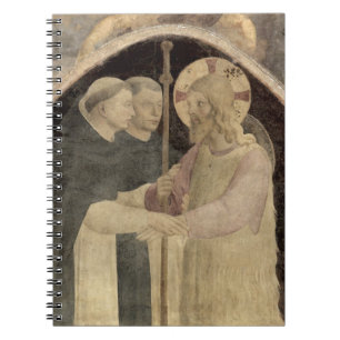Caderno Espiral O cristo dá boas-vindas a dois frades