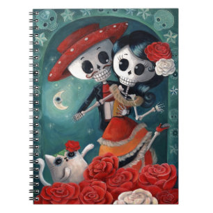 Caderno Espiral O dia dos amantes de esqueleto inoperantes