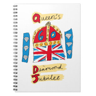 Caderno Espiral O Diamond Jubilee Emblem da Rainha