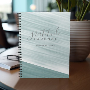Caderno Espiral O Diário abstrato da gratitude do teste padrão