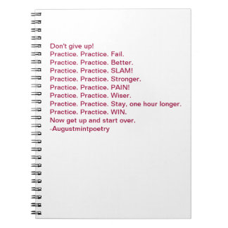 Caderno Espiral O Diário do escritor com motivação febril