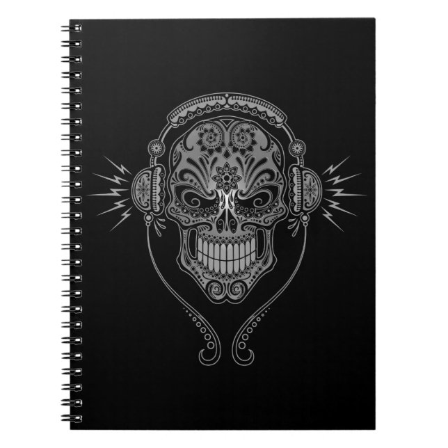 Caderno Espiral O DJ preto adoça o crânio (Frente)