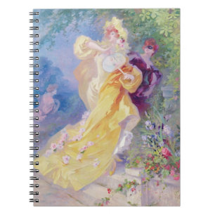Caderno Espiral O dominó amarelo, design para uma tapeçaria