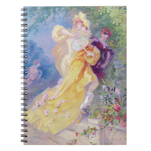 Caderno Espiral O dominó amarelo, design para uma tapeçaria (Frente)