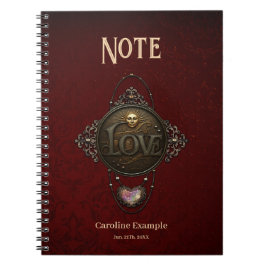 Caderno Espiral O Emblema do Amor.