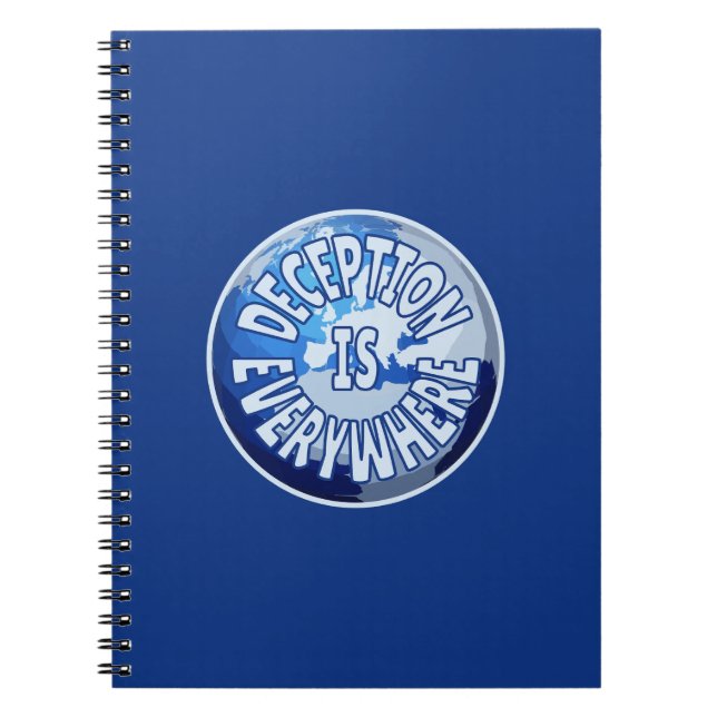 Caderno Espiral O engano está em todo lugar (Frente)