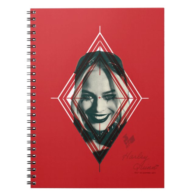 Caderno Espiral O Esquadrão Suicida | Harley Quinn Diamond Target (Frente)