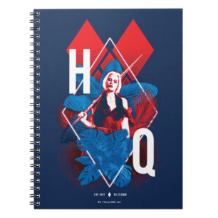 Caderno Espiral O Esquadrão Suicida Harley Quinn Fern e Diamant