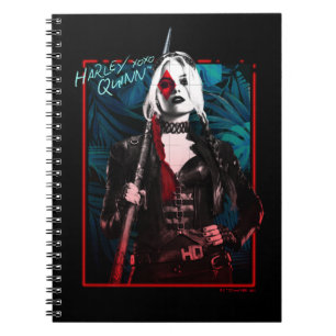 Caderno Espiral O Esquadrão Suicida   Harley Quinn & Green Ferns