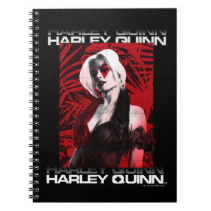 Caderno Espiral O Esquadrão Suicida   Harley Quinn Red Fern Retrat