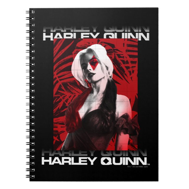 Caderno Espiral O Esquadrão Suicida | Harley Quinn Red Fern Retrat (Frente)