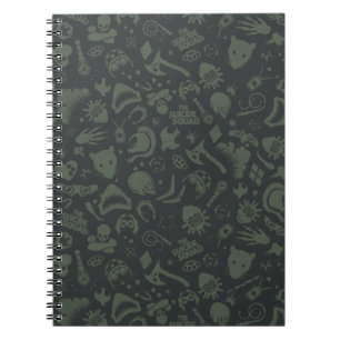 Caderno Espiral O Esquadrão Suicida   Padrão de Ícone de Caract