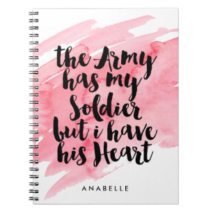 Caderno Espiral O exército tem meu soldado mas eu tenho seu