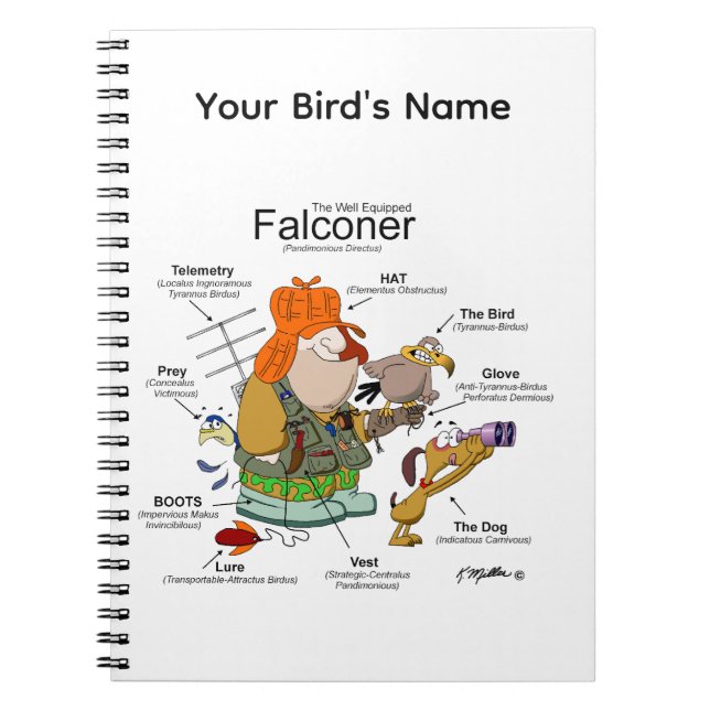 Caderno Espiral O Falconer Bem Equipado (Frente)
