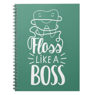 Caderno Espiral O Floss gosta de um chefe