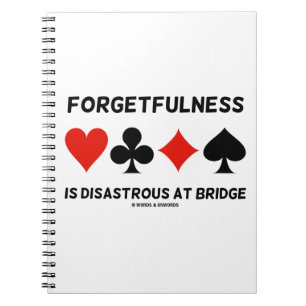 Caderno Espiral O Forgetfulness é desastroso na ponte (os ternos