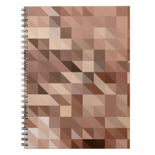 Caderno Espiral O fundo geométrico dos abstrato parece estilizado 