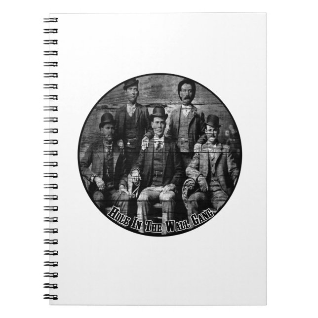 Caderno Espiral O furo no grupo da parede (Frente)