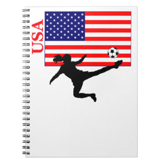 Caderno Espiral O futebol EUA das mulheres