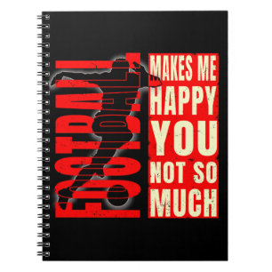 Caderno Espiral O Futebol Me Faz Feliz Com Você