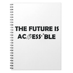Caderno Espiral O futuro é a linguagem de sinais ASL acessível Bra