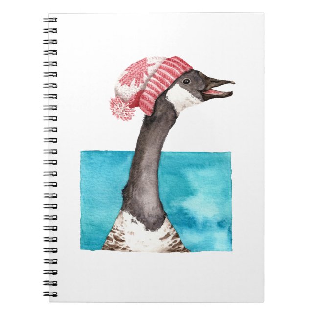 Caderno Espiral O ganso do Canadá em um toque (Frente)