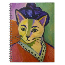 Caderno Espiral O Gato de Listra Verde – Inspirado no Fauvista Mat