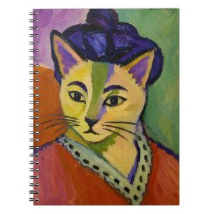 Caderno Espiral O Gato de Listra Verde – Inspirado no Fauvista Mat