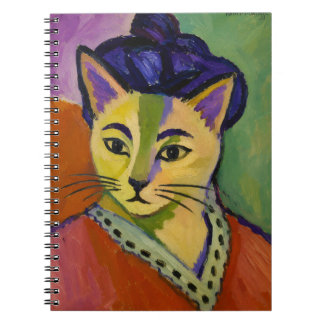 Caderno Espiral O Gato de Listra Verde – Inspirado no Fauvista Mat