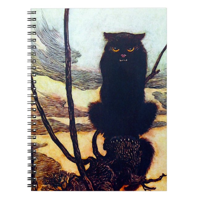 Caderno Espiral O gato preto (Frente)